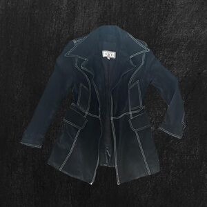 Monochrome soft seude women’s coat